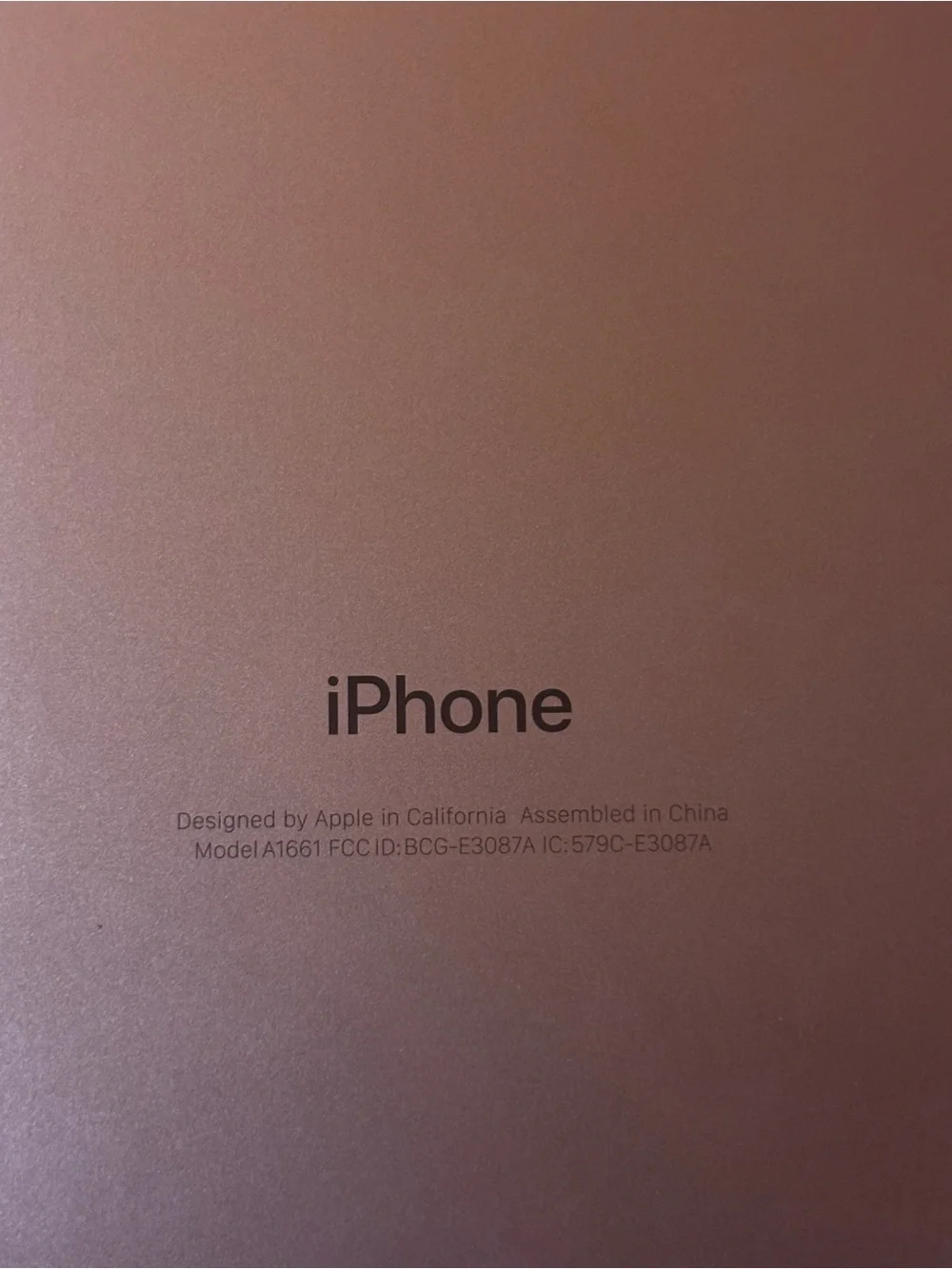 iPhone 7 Plus (I think) rose gold